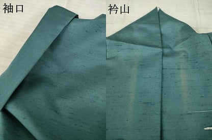 平和屋着物●石川県指定無形文化財　牛首紬　白山工房　手織り　大東久恭　訪問着　流水文　ろうけつ染め　正絹　逸品　AABE0252ck