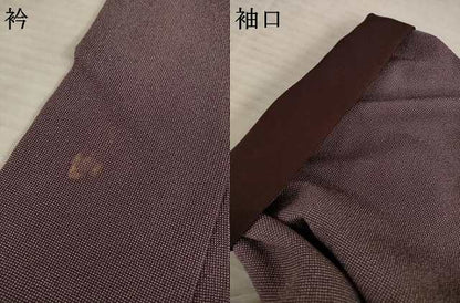 平和屋着物●江戸小紋　彫士：住田双光・染士：久保伊智郎　角通し　正絹　逸品　AABE0256ck