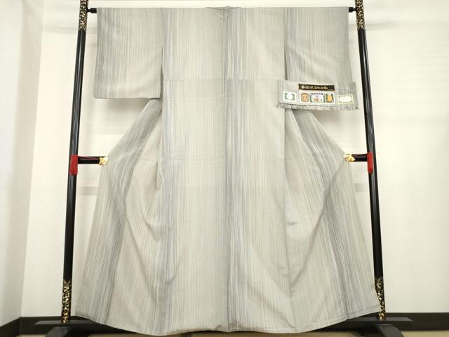 平和屋着物○本塩沢 やまだ織 200色 証紙付き 正絹 逸品 AABE0263ck