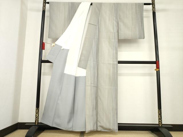 平和屋着物○本塩沢 やまだ織 200色 証紙付き 正絹 逸品 AABE0263ck