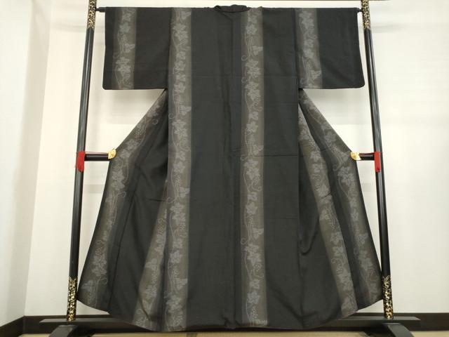 平和屋着物○結城紬 100亀甲 間道 正絹 逸品 AABB7270ph