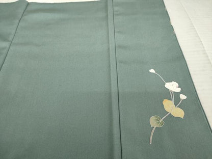 平和屋着物●訪問着　友禅　作家物　草花文　暈し染め　正絹　逸品　AABE0271ck