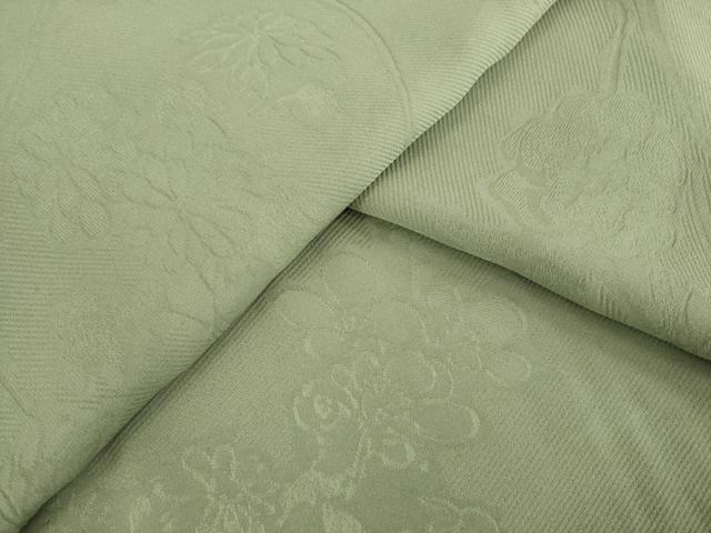 平和屋着物●上質な色無地　花蔦草地紋　岩井茶色　正絹　逸品　AABE0274ck