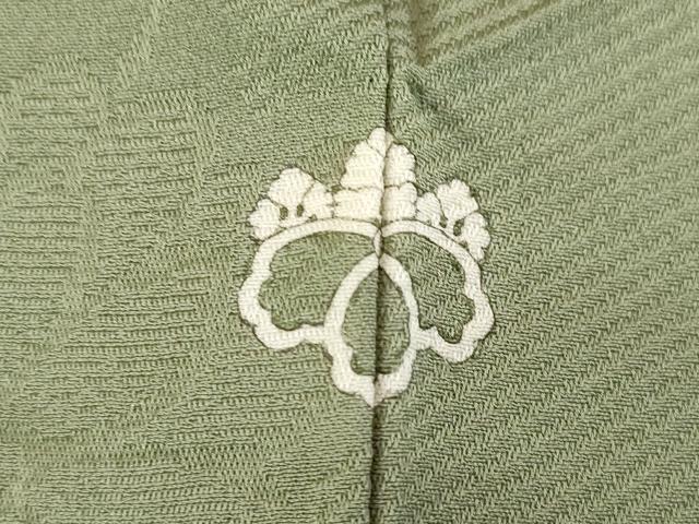 平和屋着物●上質な色無地　花蔦草地紋　岩井茶色　正絹　逸品　AABE0274ck
