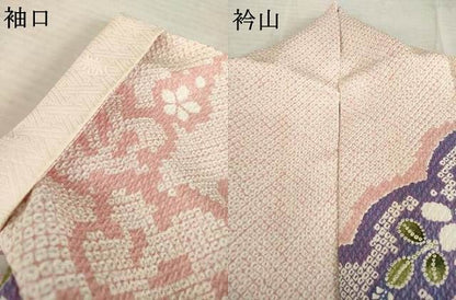 平和屋着物●豪華振袖　雪輪重ね花文　正絹　逸品　AABE0276ck