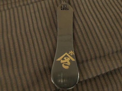 平和屋着物●男性　馬乗り袴　縞　正絹　逸品　AABE0284ck