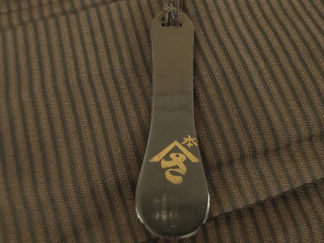 平和屋着物●男性　馬乗り袴　縞　正絹　逸品　AABE0284ck