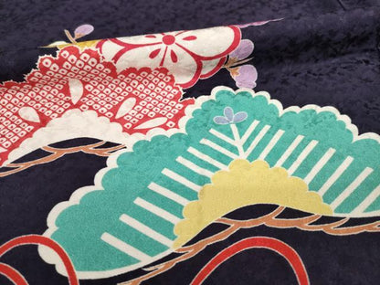 平和屋着物●豪華振袖　吉祥花束文　正絹　逸品　未使用　AABE0286ck