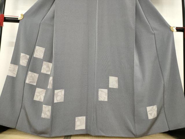 平和屋着物●訪問着　色紙花文　正絹　逸品　AABE0297ck
