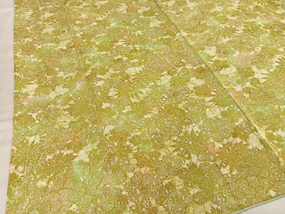 平和屋着物■上質な小紋　草花文　正絹　逸品　AABE0345oa