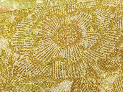 平和屋着物■上質な小紋　草花文　正絹　逸品　AABE0345oa