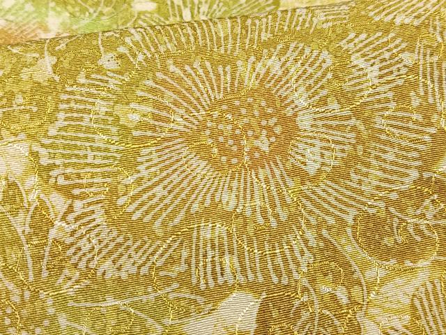 平和屋着物■上質な小紋　草花文　正絹　逸品　AABE0345oa