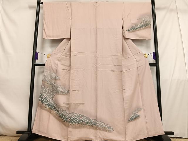 平和屋着物■訪問着　松文　暈し染め　金彩　正絹　逸品　AABE0354oa