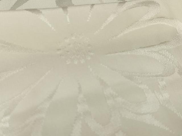 平和屋着物□長襦袢 無双仕立て 半衿刺繍 花地紋 正絹 逸品 AABE0375oa