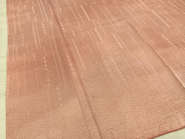 平和屋着物■上質な小紋　幾何学雲重ね文　正絹　逸品　未使用　AABE0381oa