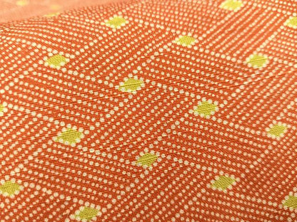 平和屋着物■上質な紬　網目文　正絹　逸品　未使用　AABE0389oa