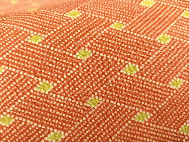 平和屋着物■上質な紬　網目文　正絹　逸品　未使用　AABE0389oa