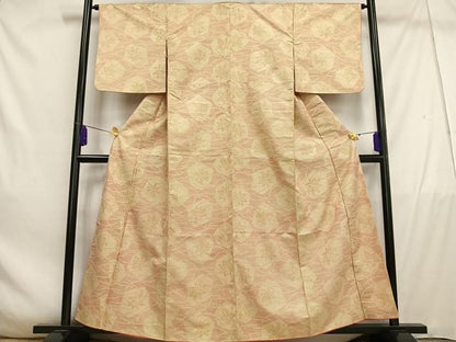 平和屋着物■上質な紬　楓文　正絹　逸品　AABE0402oa