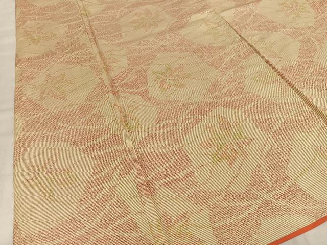 平和屋着物■上質な紬　楓文　正絹　逸品　AABE0402oa