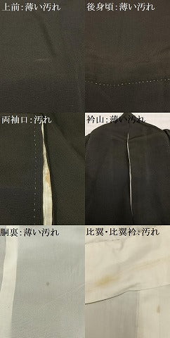 平和屋着物■豪華黒留袖　駒刺繍　檜扇鳳凰松文　金銀糸　金彩　正絹　逸品　AABE0407oa