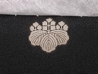 平和屋着物■豪華黒留袖　刺繍　樹林文　金糸　金彩　正絹　逸品　未使用　AABE0471oa