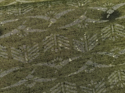 平和屋着物■上質な紬　松葉花文　正絹　逸品　AABE0475oa