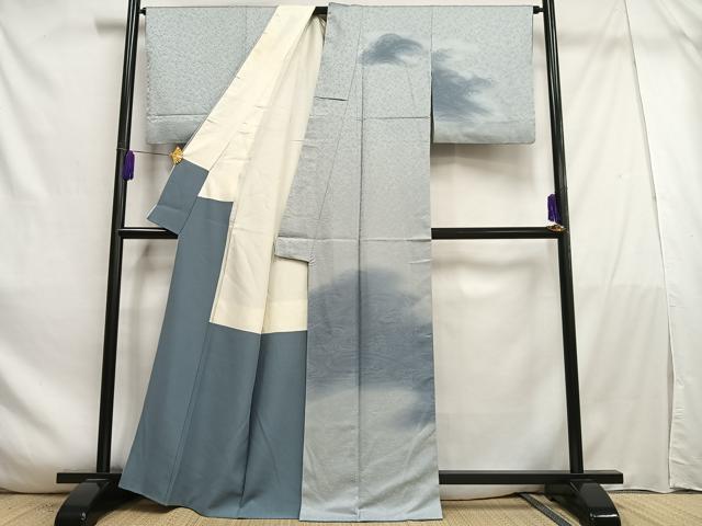 平和屋着物■訪問着　立波地紋　暈し染め　正絹　逸品　AABE0512oa