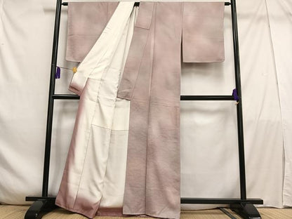 平和屋着物■上質な小紋　立波地紋　暈し染め　正絹　逸品　未使用　AABE0518oa