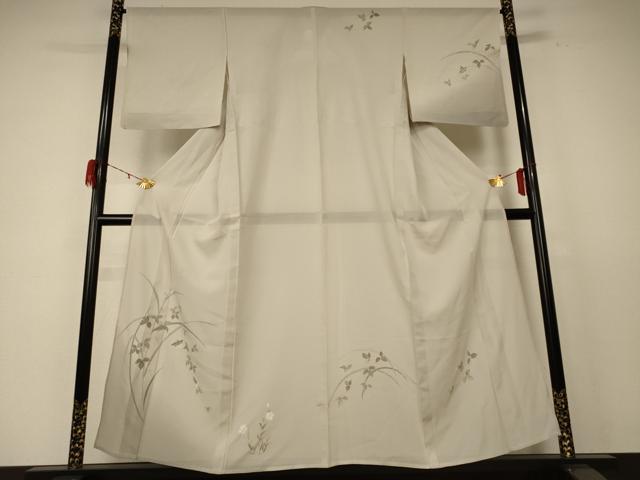 平和屋着物＊夏物 訪問着 絽 草花文 蛍 正絹 逸品 AABE0607jd