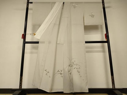 平和屋着物＊夏物 訪問着 絽 草花文 蛍 正絹 逸品 AABE0607jd