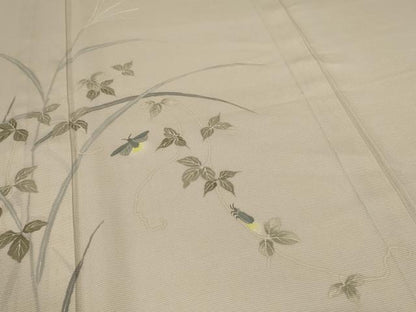 平和屋着物＊夏物 訪問着 絽 草花文 蛍 正絹 逸品 AABE0607jd