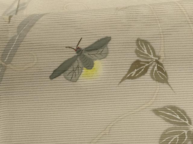 平和屋着物＊夏物 訪問着 絽 草花文 蛍 正絹 逸品 AABE0607jd