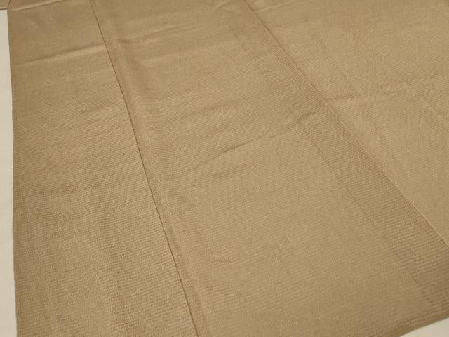 平和屋着物＊本加賀友禅作家 白坂幸蔵監修 夏物 色無地 絽縮緬 樺色 正絹 逸品 AABE0622jd