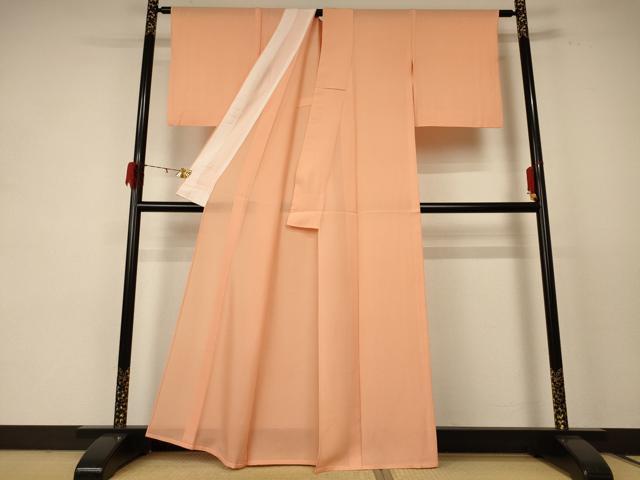 平和屋着物＊夏物　色無地　絽　深支子色　正絹　逸品　AABE0624jd 平和屋着物＊夏物 色無地 絽 深支子色 正絹 逸品 AABE0624jd