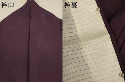 平和屋着物＊夏物 色無地 絽 似せ紫色 正絹 逸品 AABE0627jd