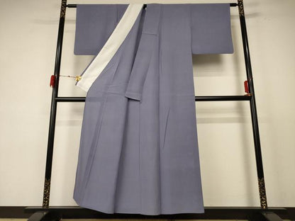 平和屋着物＊夏物 色無地 絽 藤色 正絹 逸品 AABE0628jd
