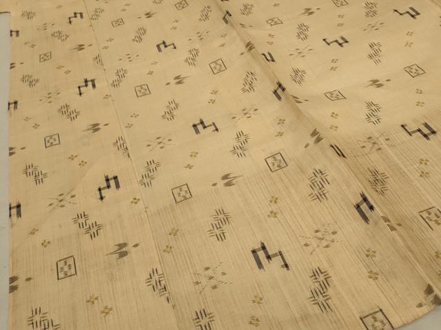 平和屋着物＊夏物　本場琉球絣　夏琉球　麻　逸品　AABE0632jd