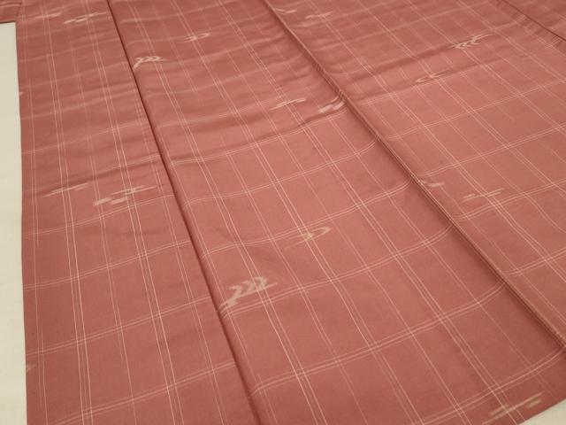 平和屋着物＊夏物 小紋 紗 絣文 正絹 逸品 AABE0635jd