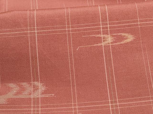 平和屋着物＊夏物 小紋 紗 絣文 正絹 逸品 AABE0635jd