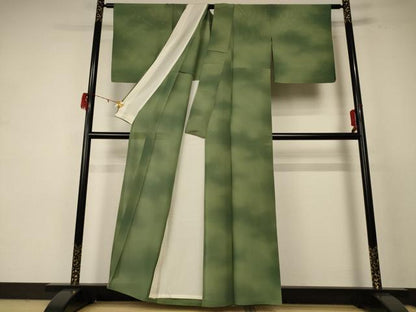 平和屋着物＊夏物 小紋 絽 霞文 正絹 逸品 AABE0636jd