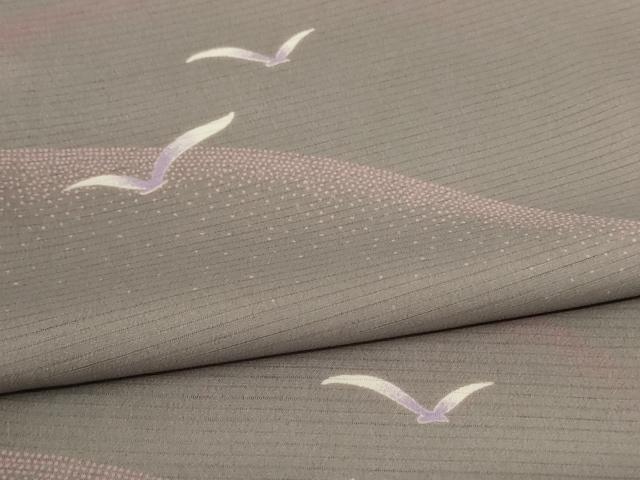 平和屋着物＊夏物 小紋 絽 飛鳥文 正絹 逸品 AABE0643jd