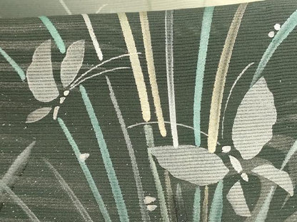 平和屋着物＊夏物 訪問着 絽 流水花蝶文 暈し染め 金彩 正絹 逸品 AABE0644jd