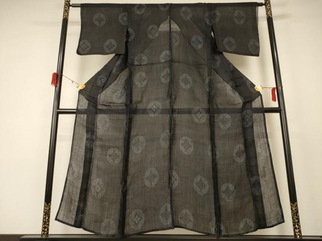 平和屋着物＊夏物 重要無形文化財 本場宮古上布 菱丸 苧麻 逸品 AABE0651jd