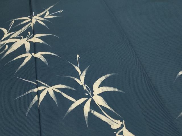 平和屋着物＊夏物 訪問着 絽 笹竹文 正絹 逸品 AABE0654jd