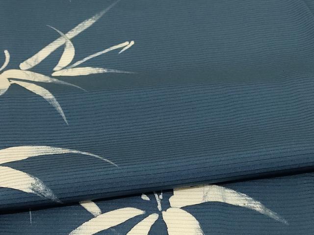 平和屋着物＊夏物 訪問着 絽 笹竹文 正絹 逸品 AABE0654jd