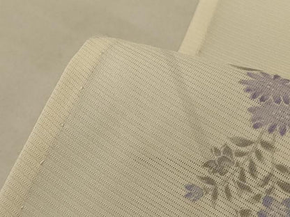 平和屋着物＊夏物 小紋 絽 草花文 正絹 逸品 AABE0656jd