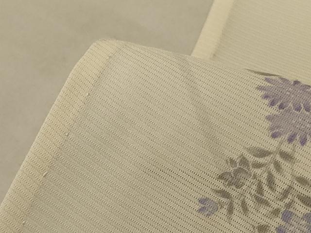 平和屋着物＊夏物 小紋 絽 草花文 正絹 逸品 AABE0656jd