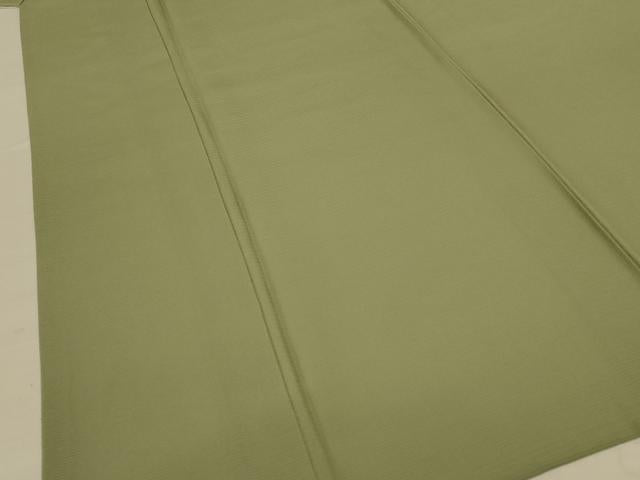 平和屋着物＊夏物　色無地　絽　柳茶色　正絹　逸品　AABE0657jd