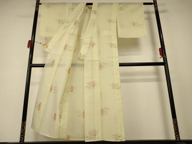 平和屋着物＊夏物 小紋 紗 絣文 未使用 AABE0659jd