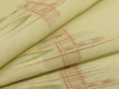 平和屋着物＊夏物 小紋 紗 絣文 未使用 AABE0659jd